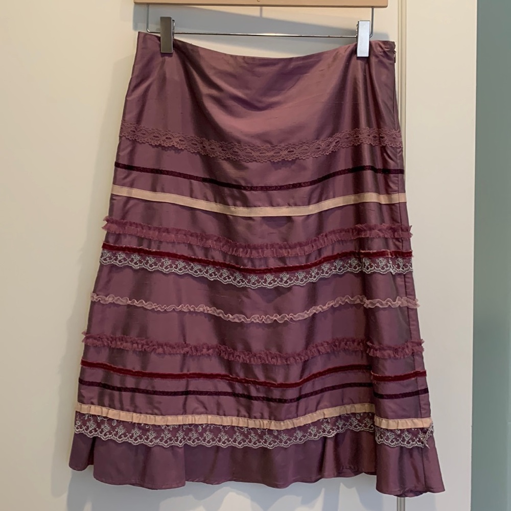 💯 silk intuitions cupcake lined skirt